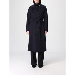 Max Mara Studio Coat Woman Blue